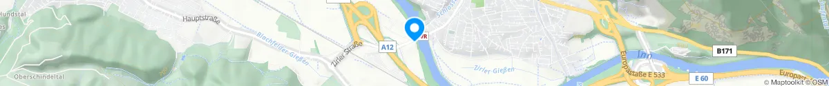 Kartendarstellung des Standorts für Apotheke am Inn Zirl in 6170 Zirl
